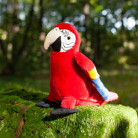 Maskotka dla dzieci papuga Ara czerwona 24 cm Rappa 