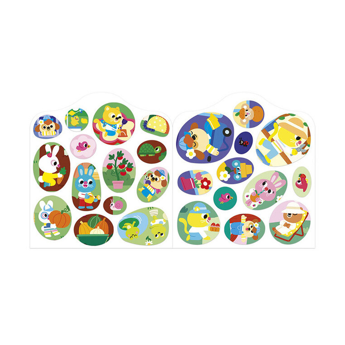 Książeczka z naklejkami Ogród Janod