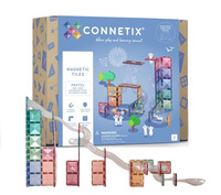 Kulodrom klocki magnetyczne Connetix Pastel Ball Run Expansion Pack 80 el