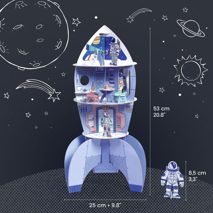 Rakieta kosmiczna zestaw zrób to sam Djeco