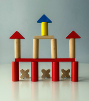 Drewniane klocki 300 elementów Mumbee