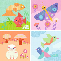 Zestaw artystyczny wycinanki kolaż Zwierzęta Djeco