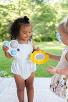 Zabawki sensoryczne dla dzieci i niemowląt Bąbelki Dimpl Słoneczko i Chmurka Fat Brain Toys