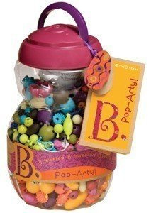 Drewniane koraliki do nawlekania 500 el. B.Toys