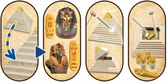 Zabawa edukacyjna dla dzieci Tajemnica piramidy Buki