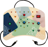 Edukacyjna tablica aktywności motorycznej z przełącznikami i światłem LED Small Foot