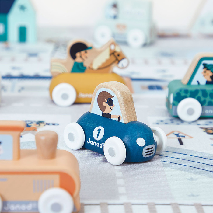 Miękka mata do zabawy z drogą Biała Dolina Cross Roads Janod