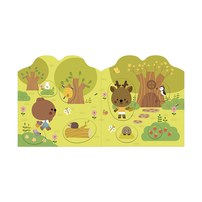 Książeczka z naklejkami Las Janod