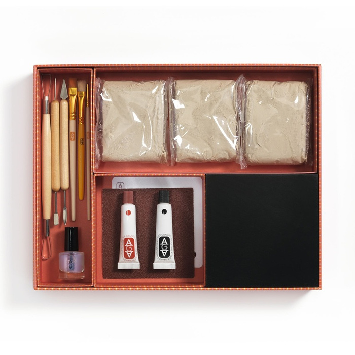 Modelowanie rzeźby niedźwiedzia z naturalnej gliny AGA Atelier 84 Djeco