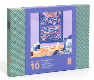 Zestaw artystyczny Malowanie na jedwabiu AGA Atelier 10 Djeco