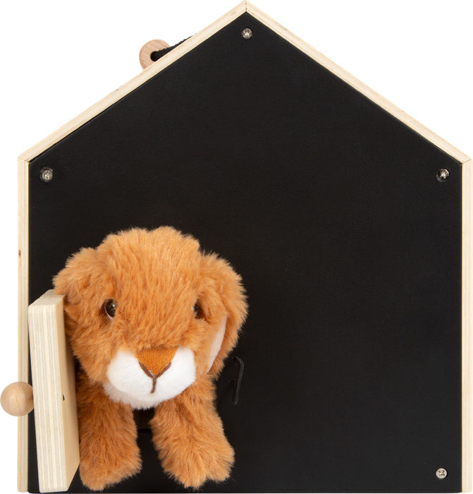 Pluszowy królik w drewnianym domku z wybiegiem Small Foot