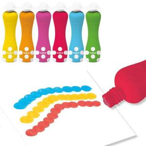 Markery stempelkowe dla maluchów 6 kol Djeco