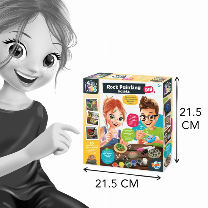Zestaw małego artysty do malowania kamyków Buki