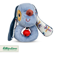 Pluszowa grzechotka z dzwoneczkiem Piesek Jules Lilliputiens