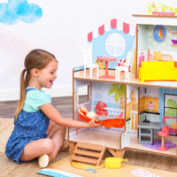 Domek dla lalek 2w1 diabelski młyn Fun Beach House KidKraft
