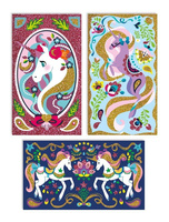 Zestaw kreatywny Magiczny brokat Jednorożce 7+, Janod