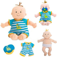 Przytulanki dla dzieci, lalki. Chłopczyk ze smoczkiem. Dinozaur, Manhattan Toy