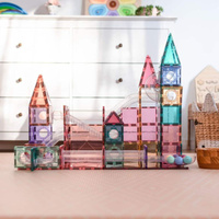 Kulodrom klocki magnetyczne Connetix Pastel Ball Run Pack 106 el.