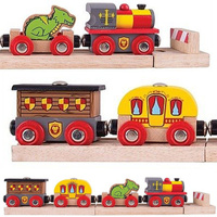 Pociąg drewniany Wyprawa do średniowiecza Bigjigs Rail
