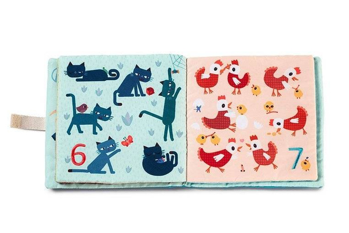 Miękka książeczka do nauki liczenia 1, 2, 3...Lilliputiens