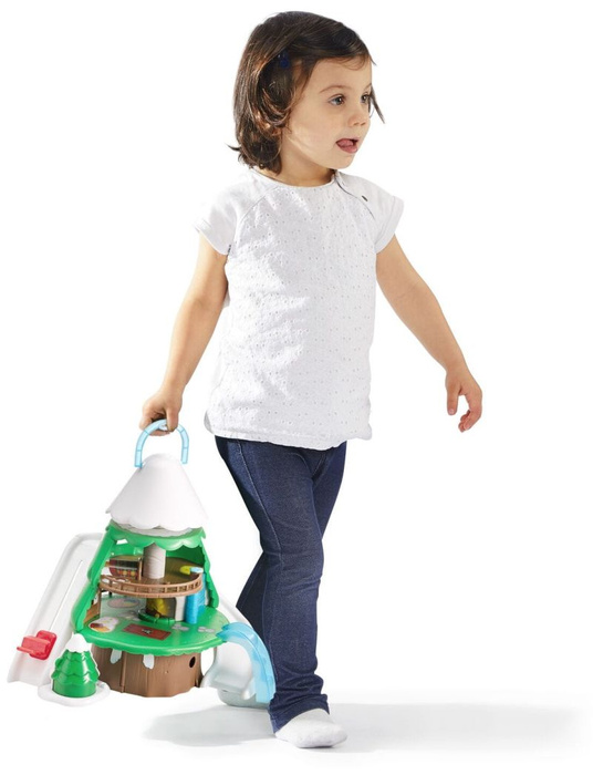 Drzewo domek alpejski stok narciarski Klorofil