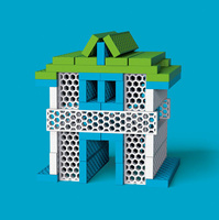 Klocki dla dzieci Przyjacielski Statek Mini Box Bioblo 40 elementów