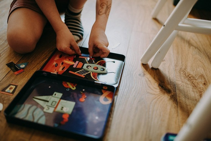 Magnetyczna układanka Rakiety kosmiczne Mudpuppy