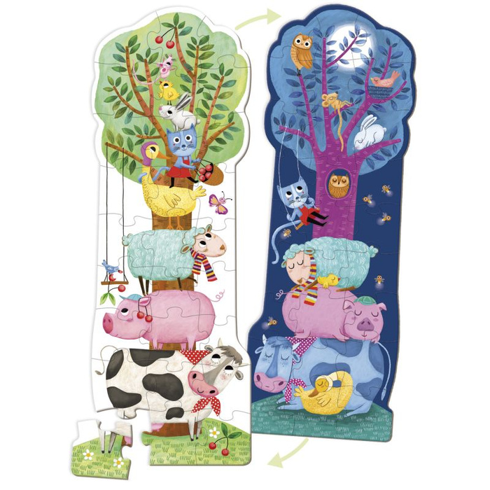 Puzzle XXL Farma Dzień i Noc Goula