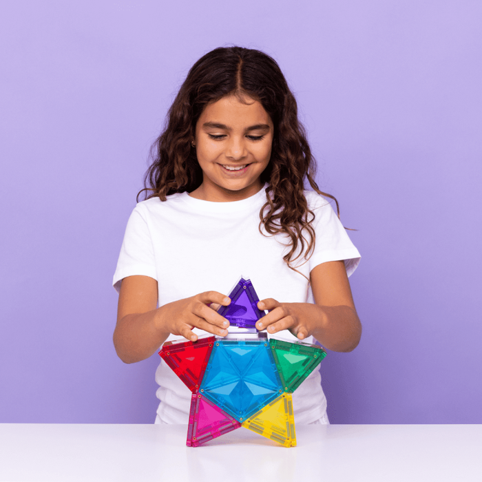 Klocki magnetyczne z lampką Light Star Pack 28 el Connetix