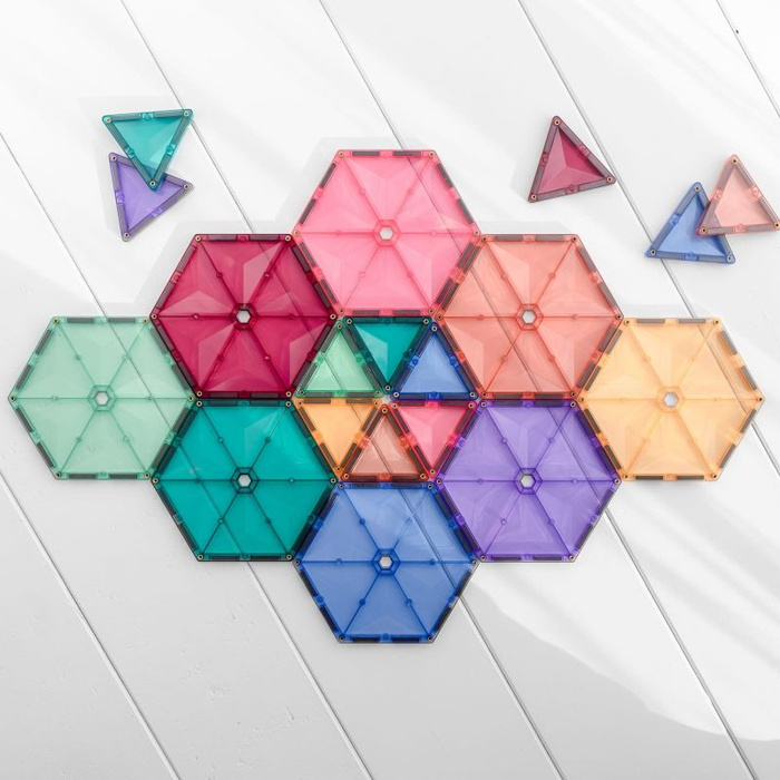 Klocki magnetyczne Connetix Pastel Geometry Pack 40 el
