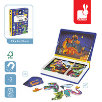 Magnetyczna układanka dla dzieci Smoki Janod