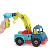 Happy Cruisers Ciężarówka budowlana 2w1 do demontażu i skręcania z wiertarką B.Toys