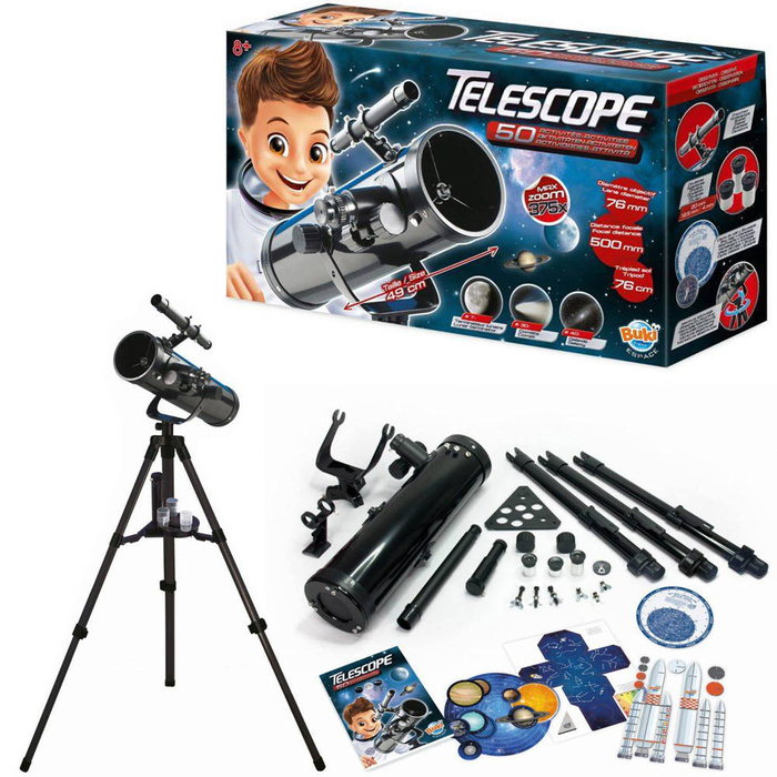 Teleskop zwierciadlany - 50 doświadczeń TS008B Buki