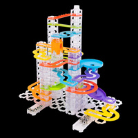 Interaktywny kulodrom dla dzieci Trestle Tracks Deluxe 124 elementy Zestaw Konstruktorski Fat Brain Toys