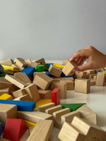 Drewniane klocki 300 elementów Mumbee