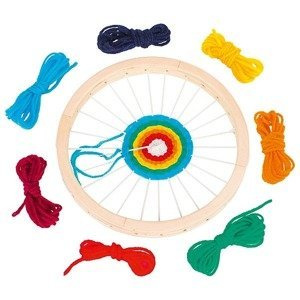 Drewniane krosno tkackie dla dzieci Sztuka w okręgach Goki