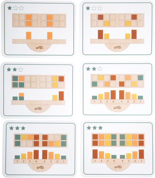 Zręcznościowa gra balansująca Montessori z 16 klockami Small Foot