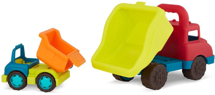 Zestaw dwóch wywrotek dla dzieci ciężarówki Grab-n-Go Truck Set B.Toys