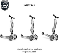 Jeździk i hulajnoga 2 w 1 zamykany schowek brązowy Highwaykick 1 Lifestyle Scoot & Ride