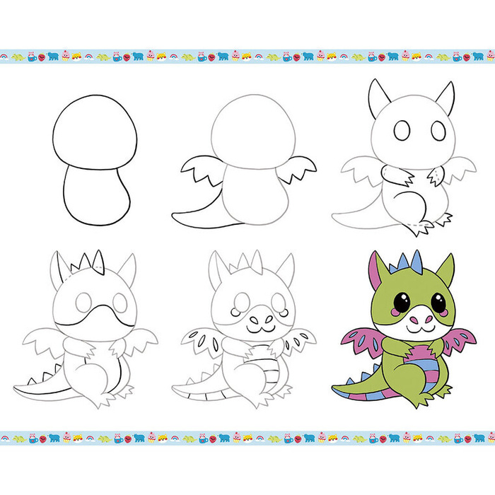 Rysowanie krok po kroku z brokatowymi markerami 20 rysunków i kolorowanek