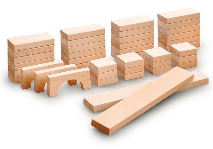 Drewniane klocki Maxi 41 elementów Erzi