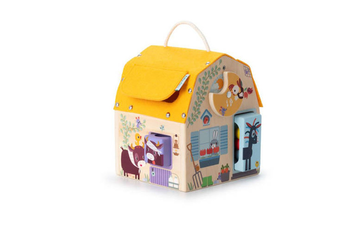 Drewniany domek dźwiękowy aktywizujący Farma Lilliputiens
