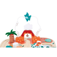 Stolik edukacyjny drewniany wielofunkcyjny Dinozaury Janod