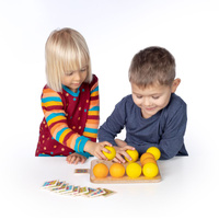 Gra dla dzieci w układanie kulek Froebla 46 el Erzi