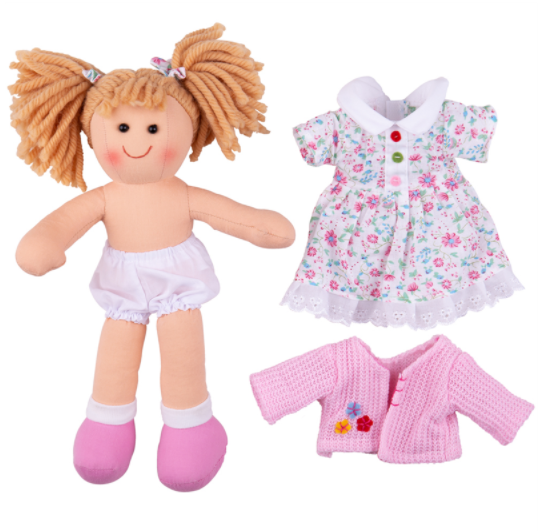 Lalka dla dziewczyn. Paulinka, 30 cm, Bigjigs Toys