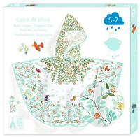 Transparentna pelerynka przeciwdeszczowa dla dzieci ptaszki Djeco