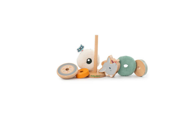 Drewniana układanka na paliku Smok Joe LILLIPUTIENS