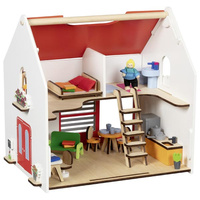 Dwupoziomowy domek dla lalek Eco House 54 el Goki