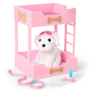 Różowe łóżko piętrowe z pieskiem i akcesoriami Puppy Dreams Bunk Bed Our Generation