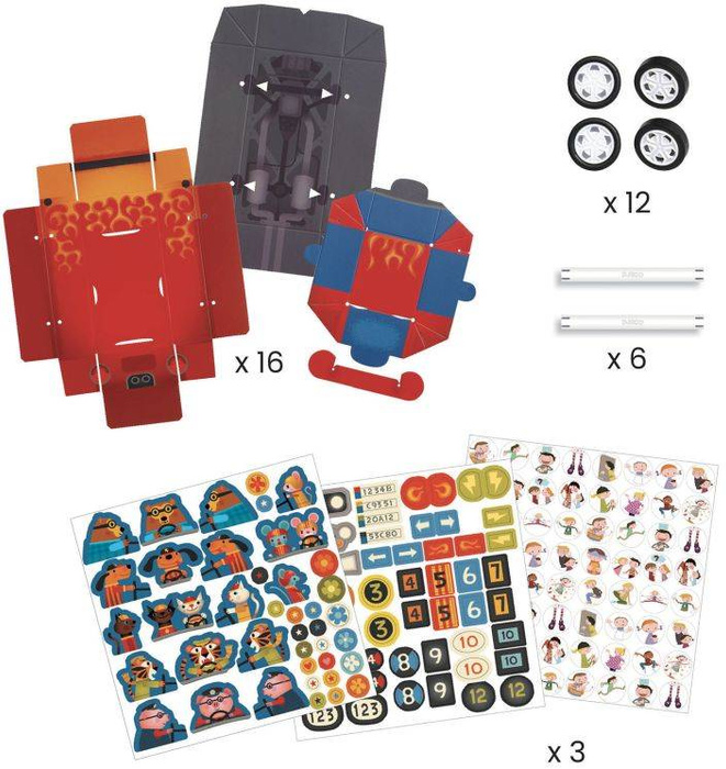 Kreatywny zestaw zrób to sam Wyścigi Samochodowe Djeco